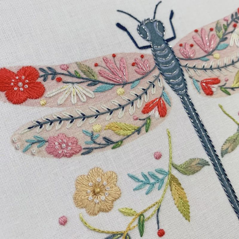 Pollen Embroidery - Dragonfly - by Ally Gore