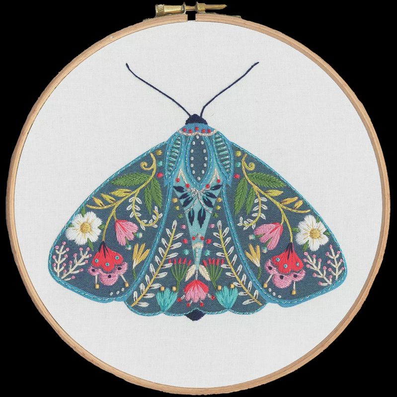 Pollen Embroidery - Moth - by Ally Gore