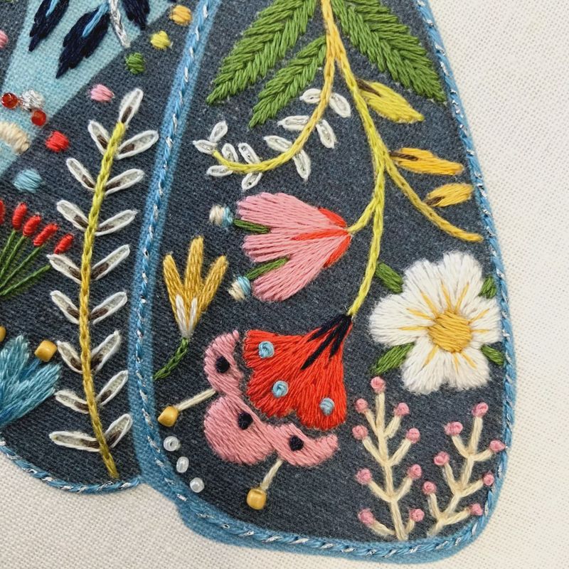Pollen Embroidery - Moth - by Ally Gore