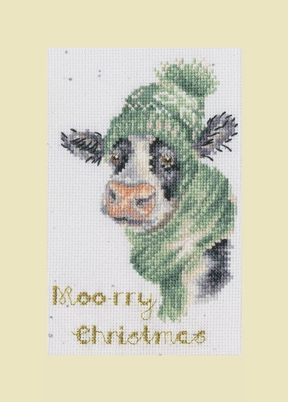 Christmas Card - Moo-rry Christmas - by Hannah Dale