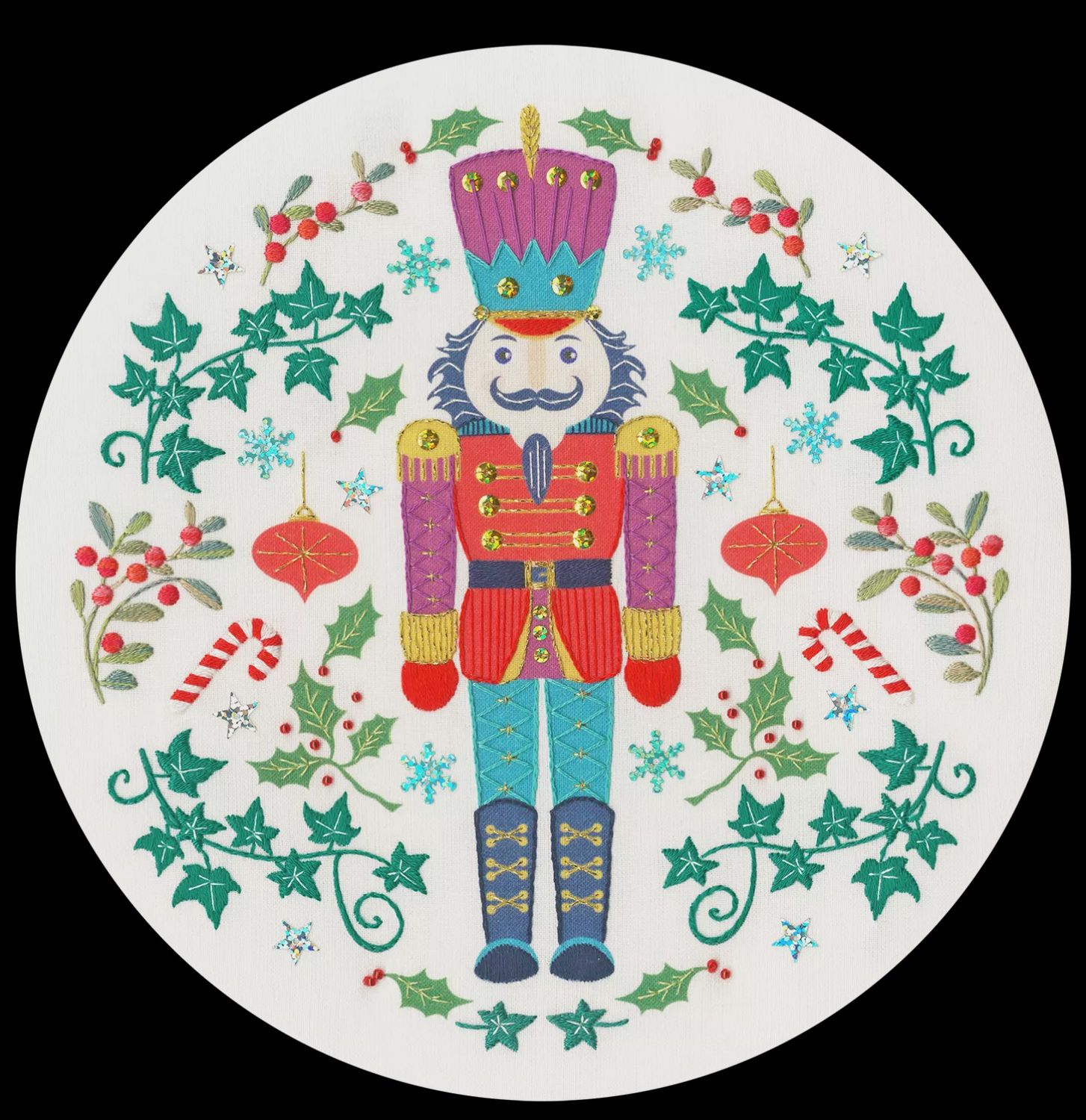 Folk Art Embroidery - Christmas - by Kathy Pilcher