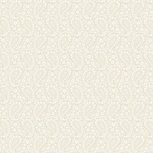 Classic Keepsakes Paisley Floral in Ecru by Kanvas Studio for Benartex