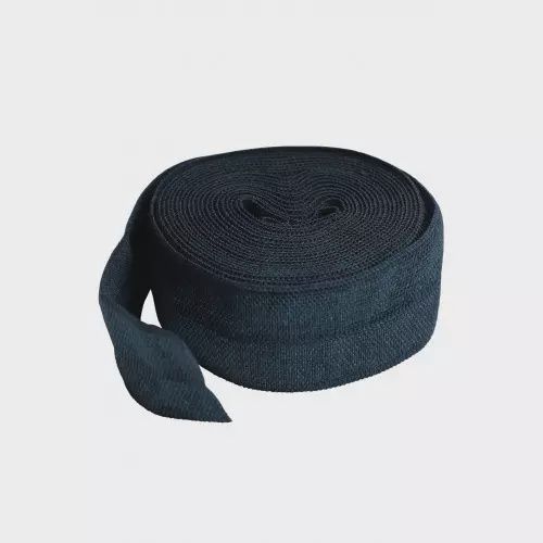 Fold-over Elastic - 20mm wide sold in 2 yard pieces, Colour: Navy