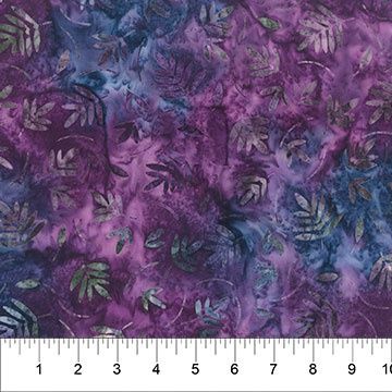 Fragrant in Hickory Plum by Banyan Batiks Studio for Northcott