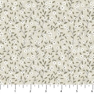 Klara in Sage for FIGO Fabrics - 100% Rayon - 54&quot; or 137cm wide