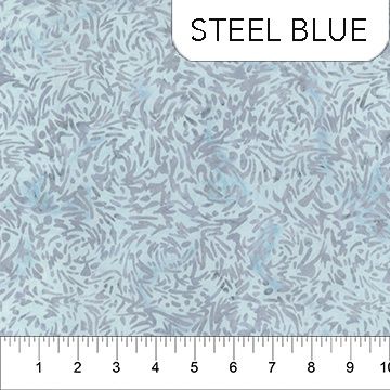 Pearls in Steel Blue by Banyan Batiks Studio for Northcott