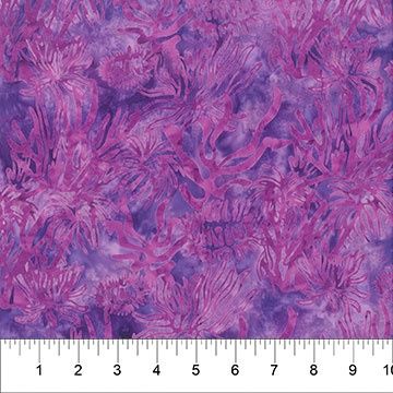 Paradise Bay in Violet by Linda J. Hahn of Frog Hollow Designs for Northcott