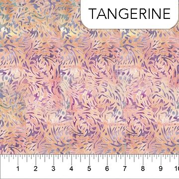 Pearls in Tangerine by Banyan Batiks Studio for Northcott