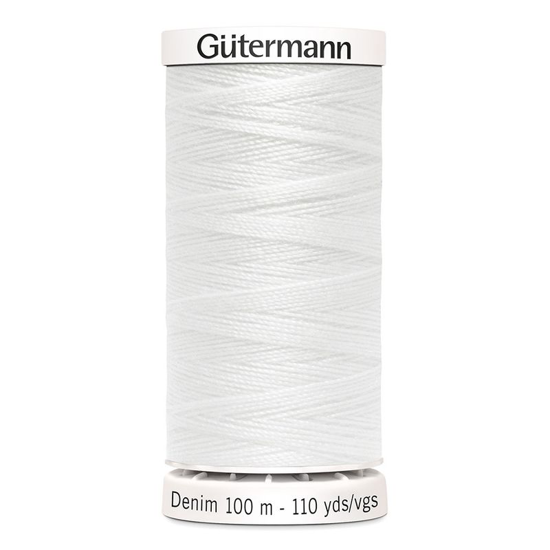 GÜTERMANN Denim Thread 100m - 1016 White