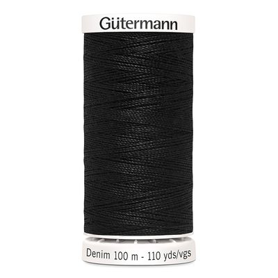 GÜTERMANN Denim Thread 100m - 1000 Black