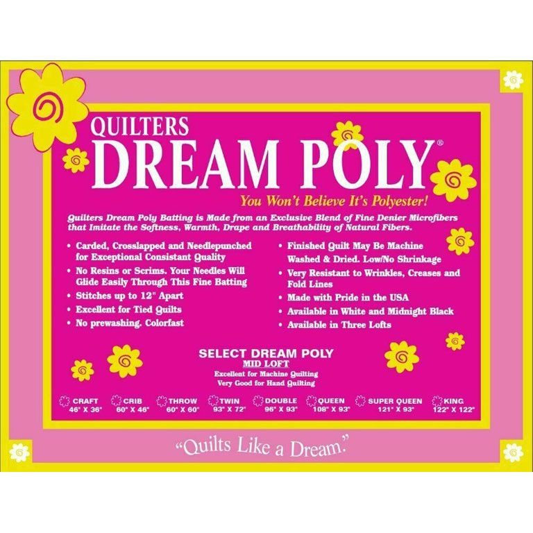 Quilters Dream - 100% Poly Select Batting 93&quot; wide