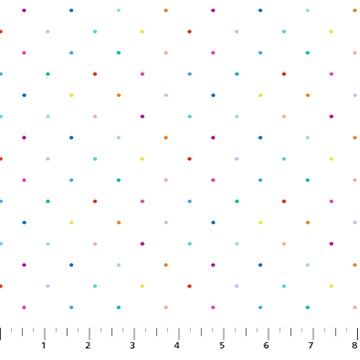 Dovetail Ditsy Dots in White Multi by Ghazal Razavi for Figo