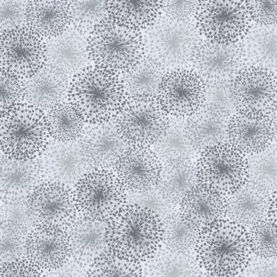 108&quot; wideback - Dandelion Dreams by Kanvas Studio for Benartex in Light Grey