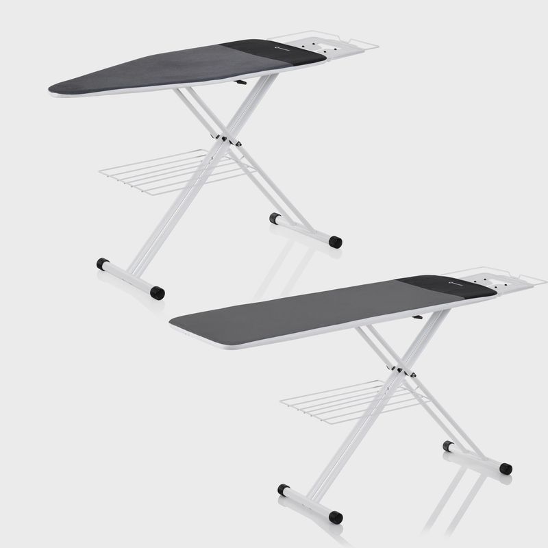 2-in-1 Premium Home Ironing Board with Verafoam Cover Set and Conex Heat Zone 320LB