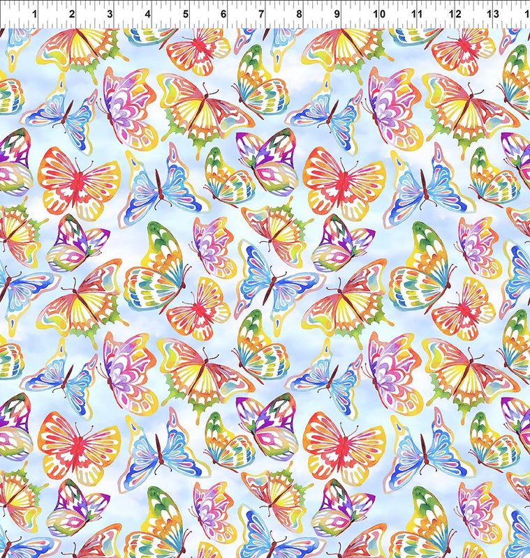 Summer Breeze in Multi Butterflies by Jason Yenter for In the Beginning