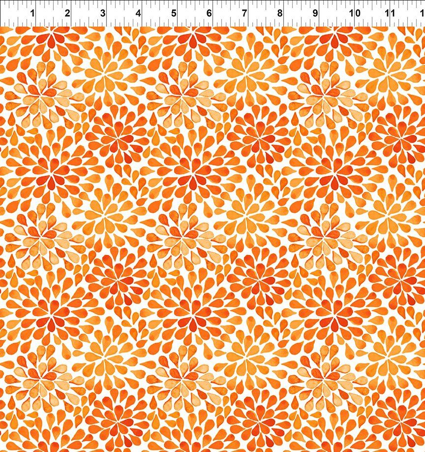 Summer Breeze in Orange Flowers by Jason Yenter for In the Beginning