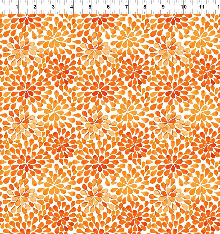 Summer Breeze in Orange Flowers by Jason Yenter for In the Beginning