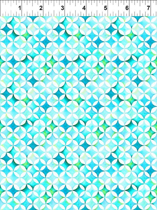 Summer Breeze in Teal Stars by Jason Yenter for In the Beginning