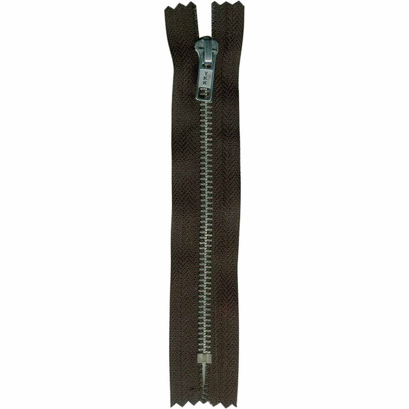 COSTUMAKERS Denim Closed End Zipper 20cm (8″) - Black with Silver Teeth