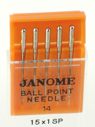 Janome Sewing Machine Needles - Ball Point, Size: Sz 14