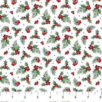 Farmstead Friends - White Multi 26898-10 - Quilting Fabric