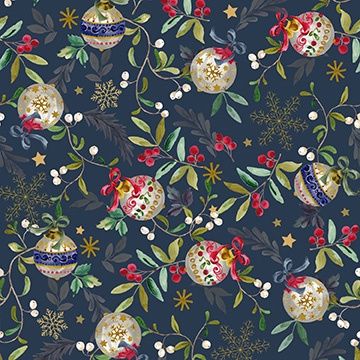 Xmas Bells - Cotton Poplin 59&quot; or 150cm wide