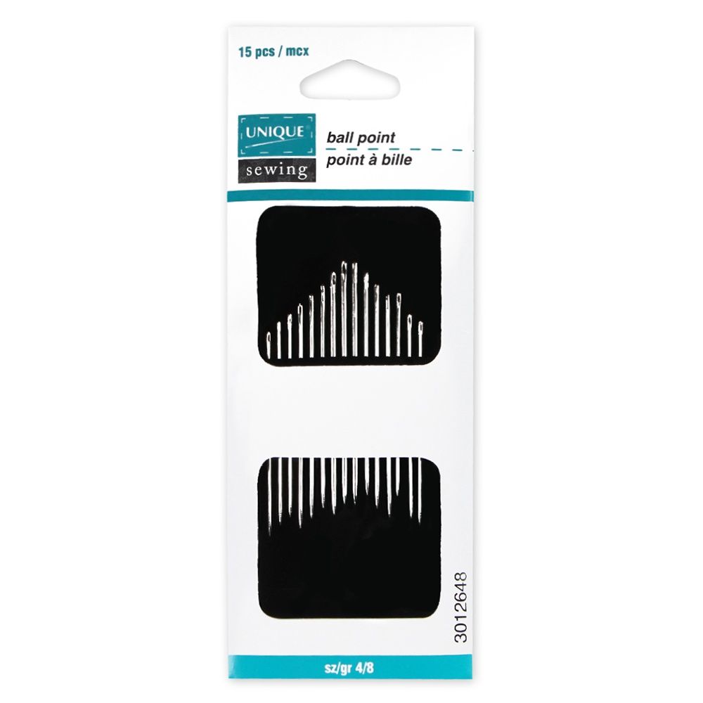 Unique Sewing Ballpoint Needles - Sz 4/8 - 15 pcs