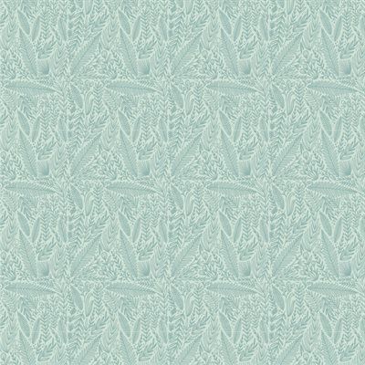 Cottage Charm by McKenzie Elston for Poppie Cotton - Delicate Foliage Blue 724755