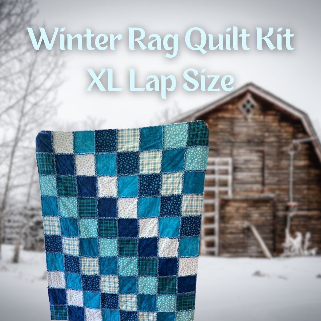 Winter Rag Quilt - XL Lap Size