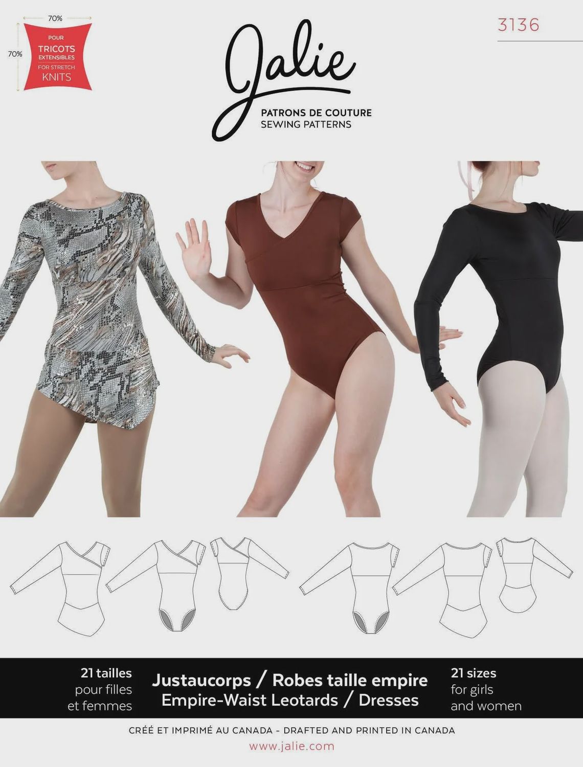 Jalie 3136 - Leotards and Dresses - Paper Pattern