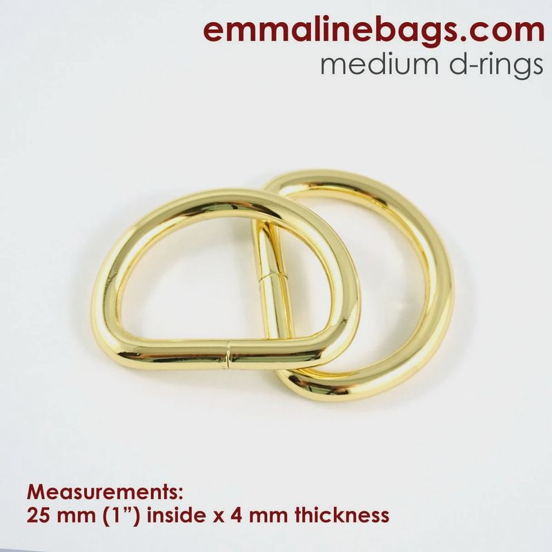 Emmaline 1” D-Rings - 4 Pack