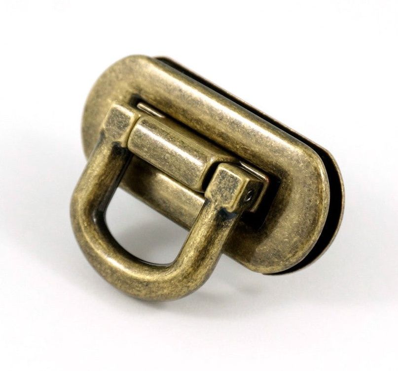 Emmaline Bags Oval Flip Lock Hardware, Colour: Antique Brass