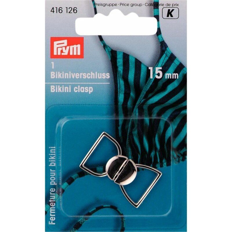 Prym Bowtie Bikini Clasp Silver - 15mm