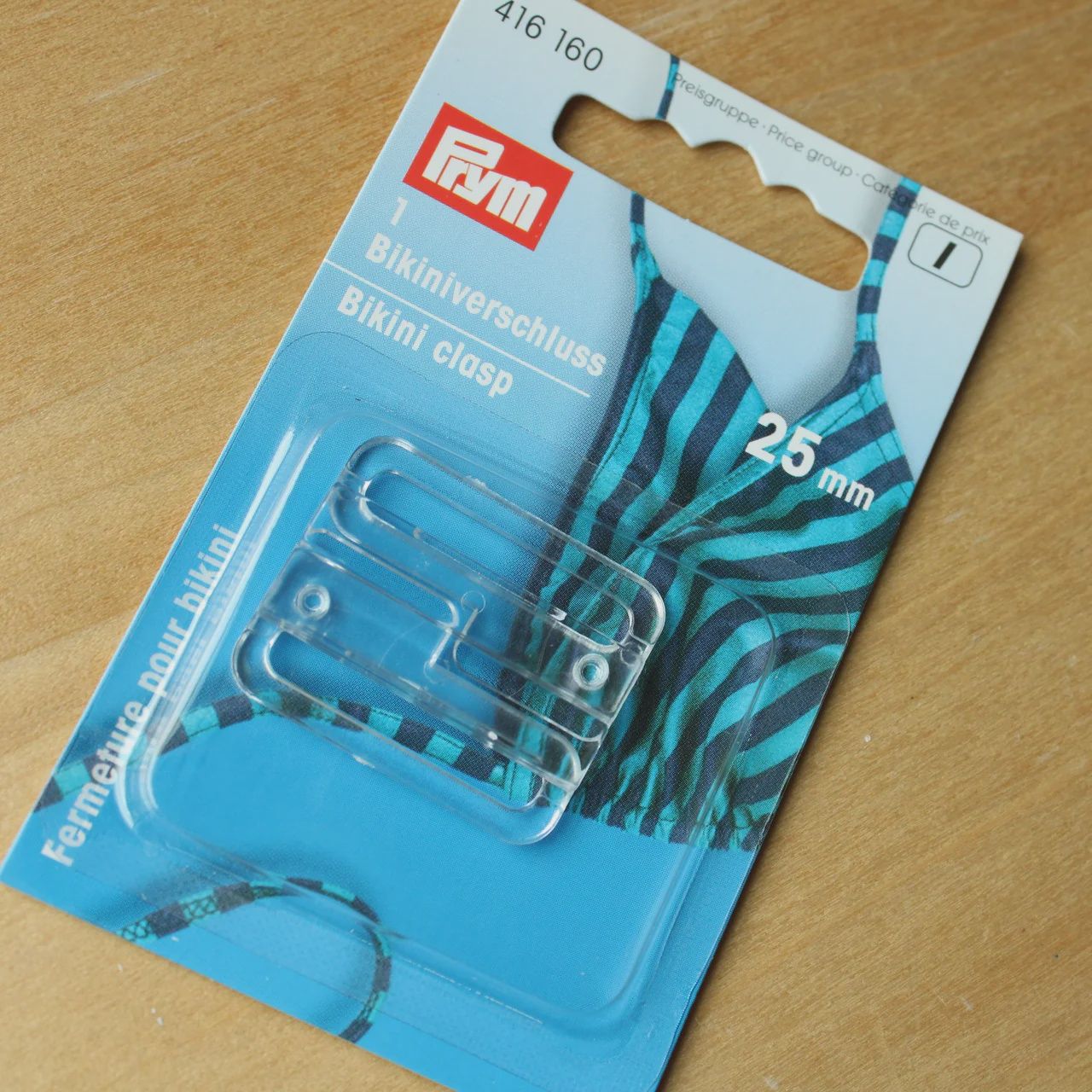 Prym Square Bikini Clasp, Plastic - 25mm
