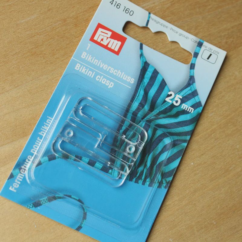Prym Square Bikini Clasp, Plastic - 25mm