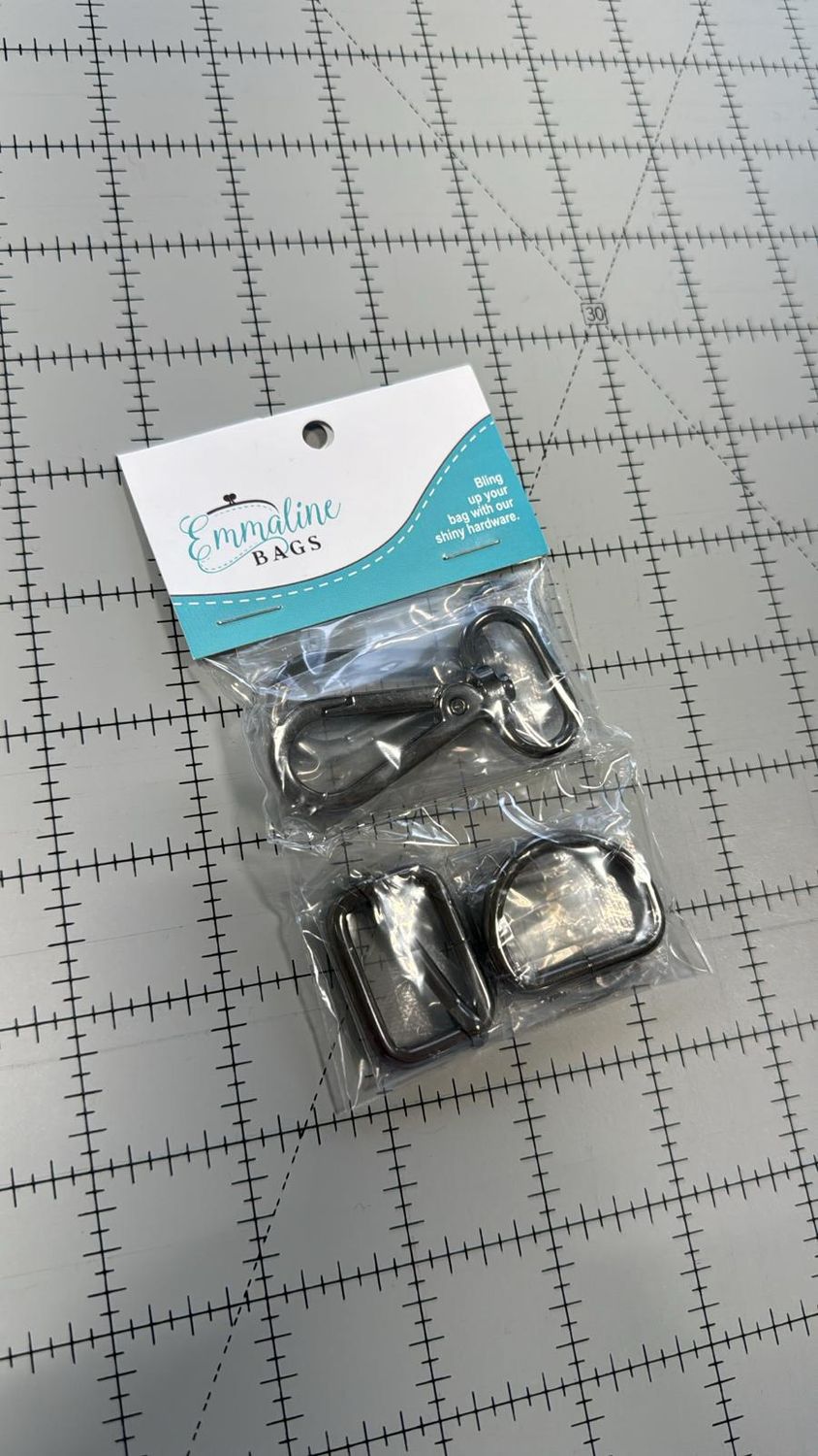 Hardware Kit - Strap Kit for 1&quot; (25mm) Wide Strap, Colour: Gunmetal