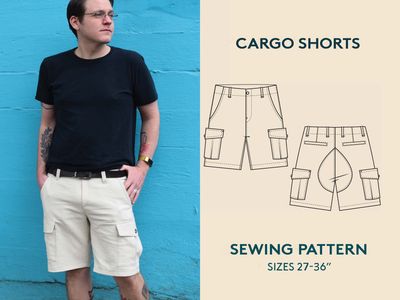 Wardrobe by Me - Men&#39;s Cargo Shorts - Paper Pattern