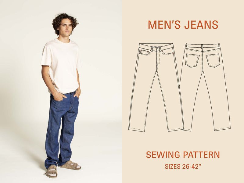 Wardrobe by Me - Men&#39;s Jeans - Paper Pattern