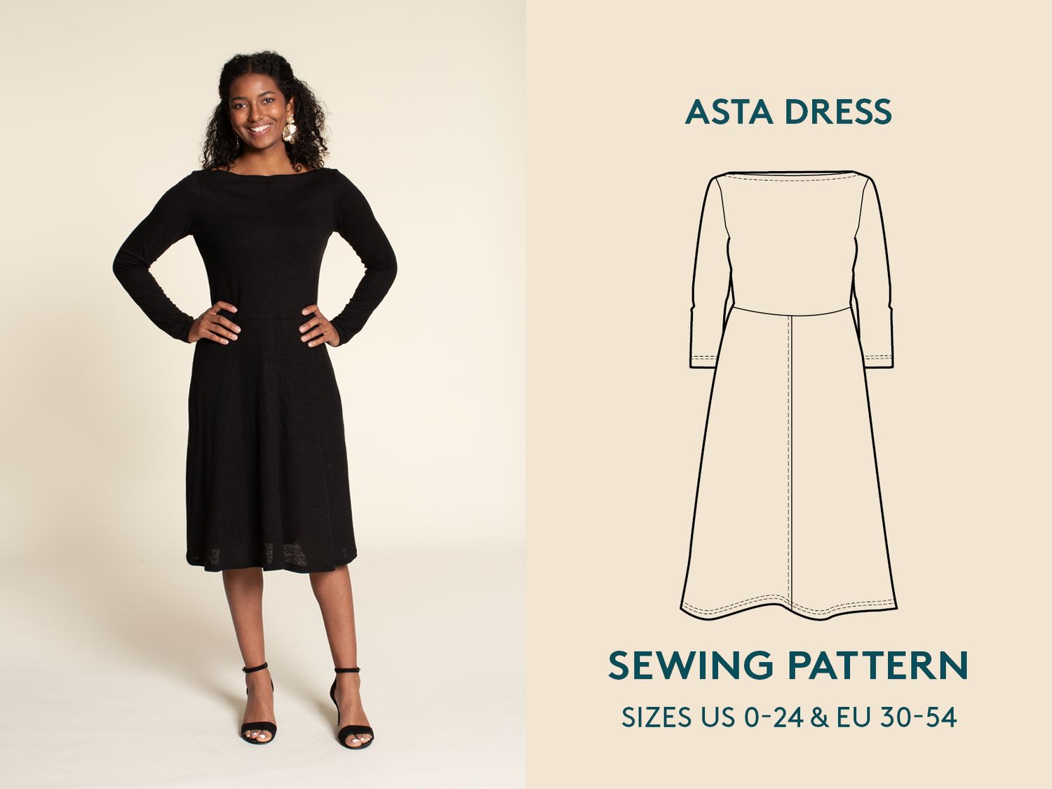 Wardrobe by Me - Asta Dress - Paper Pattern