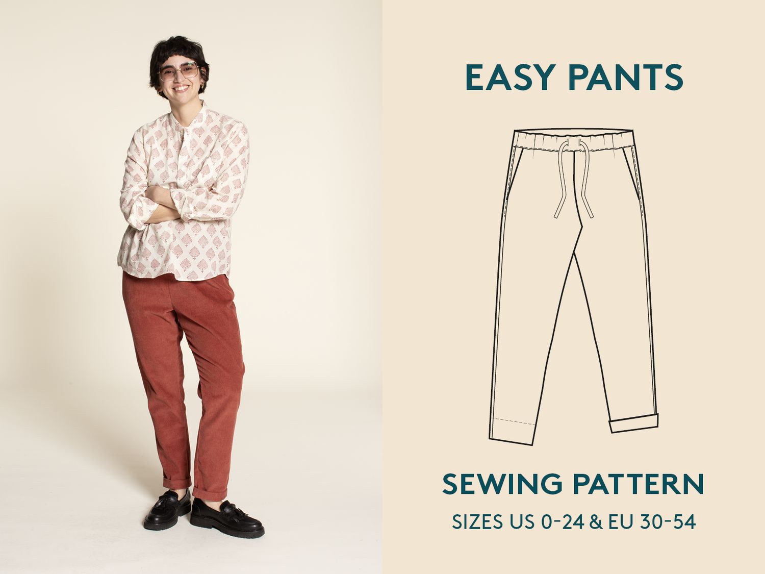 Wardrobe by Me - Easy Pants - Paper Pattern