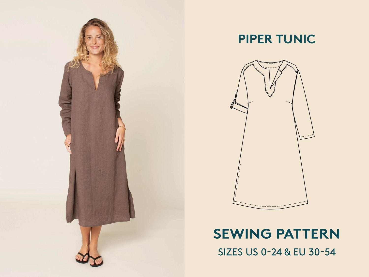 Wardrobe by Me - Piper Tunic - Paper Pattern