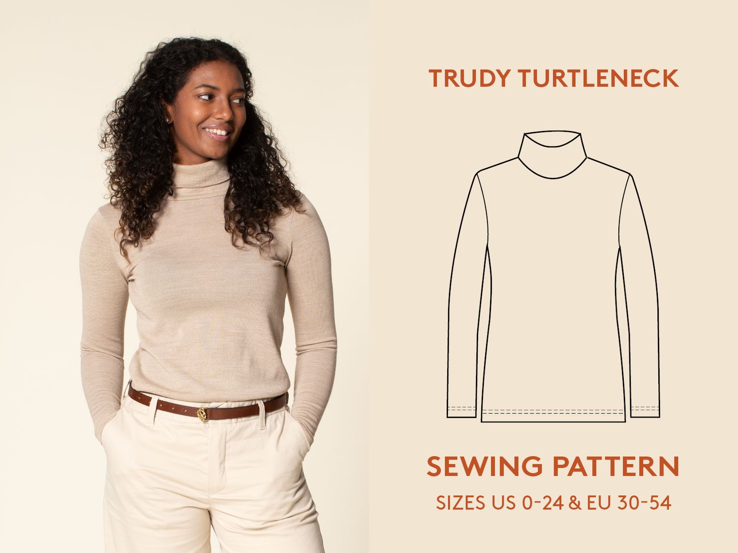 Wardrobe by Me - Turtleneck T-shirt - Paper Pattern