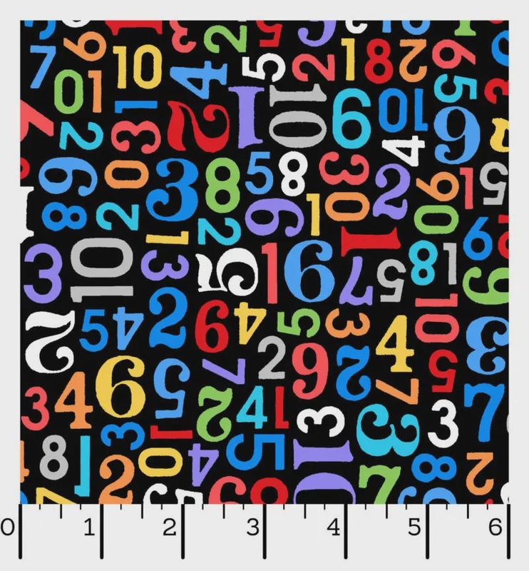 Playtime Flannel in Black/Multi Numbers MASF10454-JZ