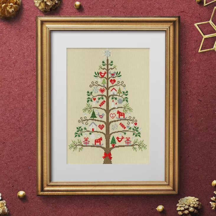 Scandi Tree Cross Stitch Kit