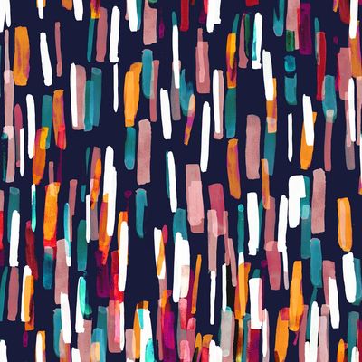 Flourish Brush Stroke in Night By Helen Plowman for Dashwood Studio - Ace Cotton Lawn LFLO 1968