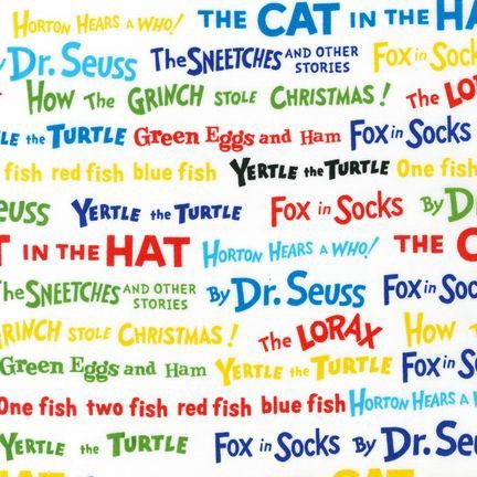 ADE-10789-203 CELEBRATION by Dr. Seuss Enterprises from Celebrate Seuss! for Robert Kaufman Fabrics