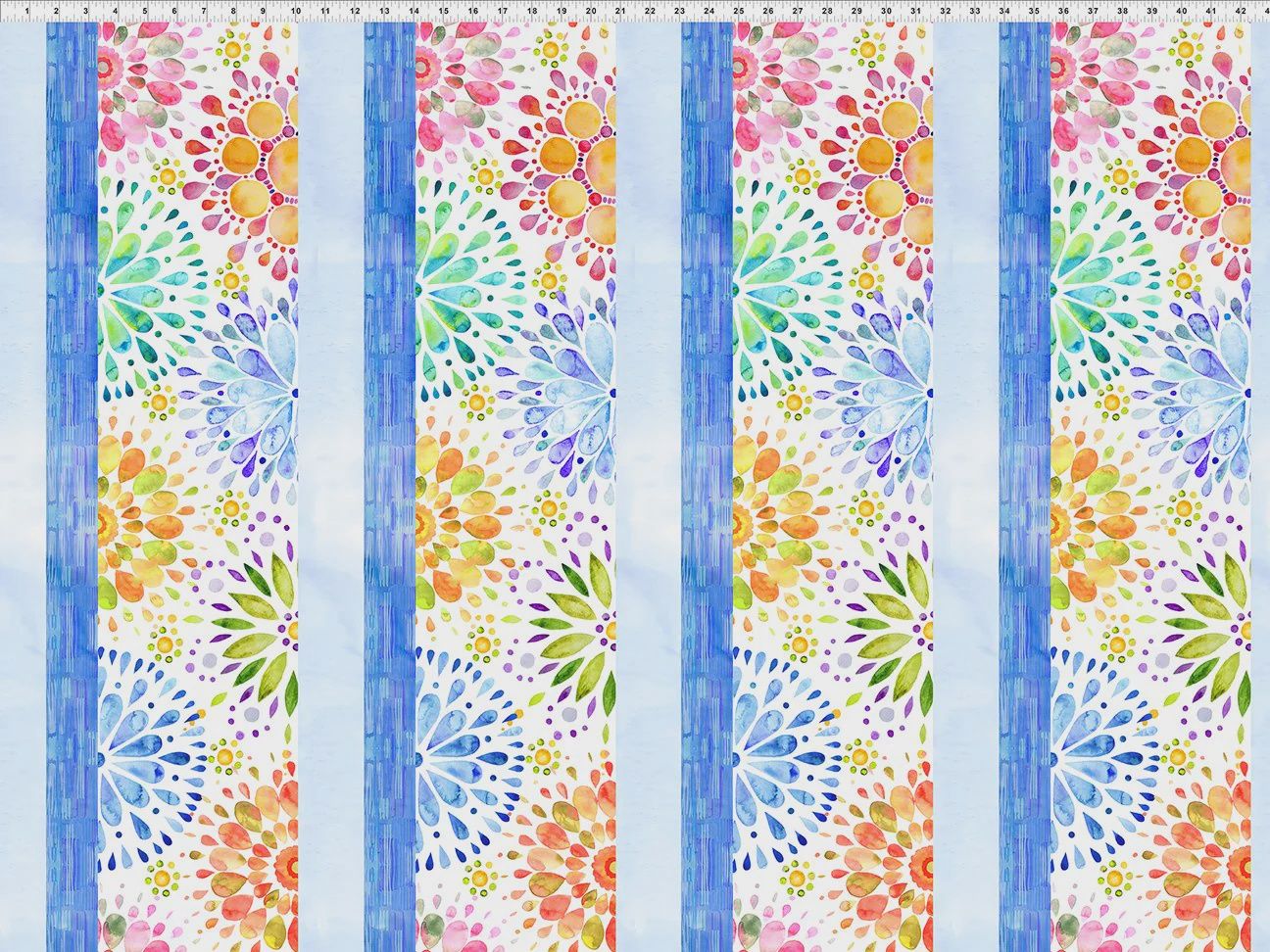 1.35m Remnant of Summer Breeze in Multi Flowers by Jason Yenter for In the Beginning
