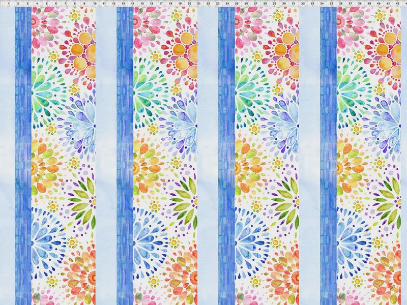 1.35m Remnant of Summer Breeze in Multi Flowers by Jason Yenter for In the Beginning