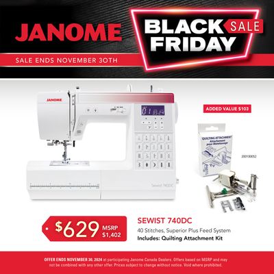 Janome Sewist 740DC - Black Friday Sale