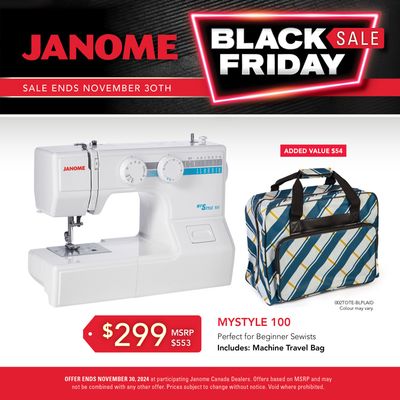 Janome MyStyle100 - Black Friday Sale